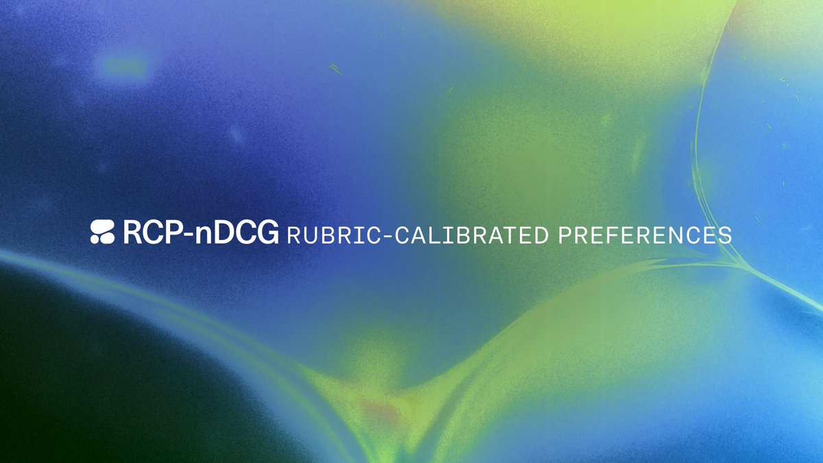 You might’ve noticed that our benchmarks for Embed 5 look a bit different 👀 Embed 5 is the first model family evaluated with RCP-nDCG@10, our latest methodology that improves on assessing real-world 