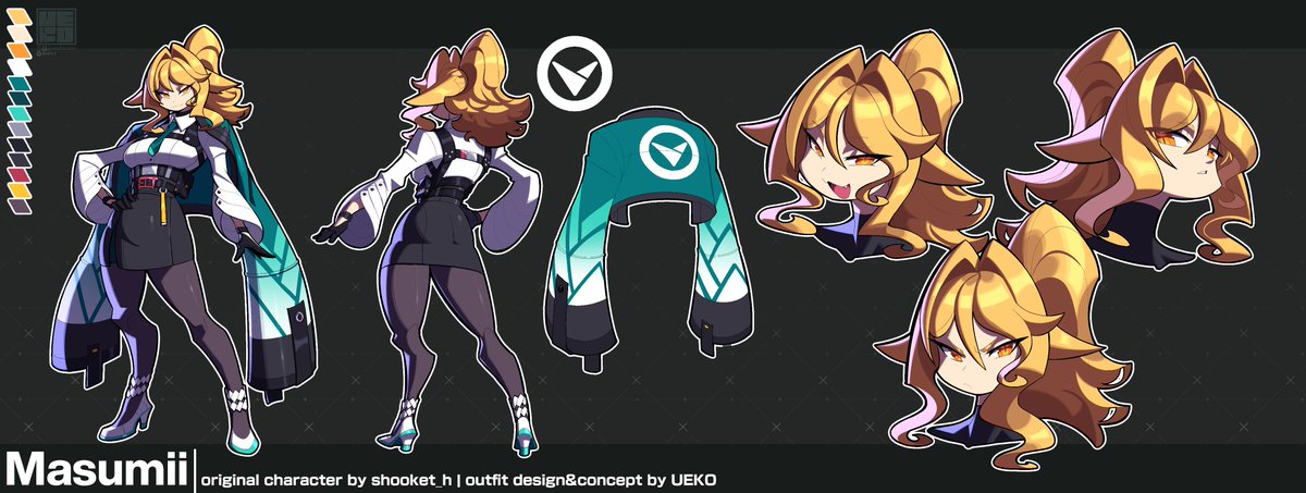 ueko_t's tweet photo. [CM] Outfit design sheets for shooket_h (1/2) https://t.co/bcyAfHyH12