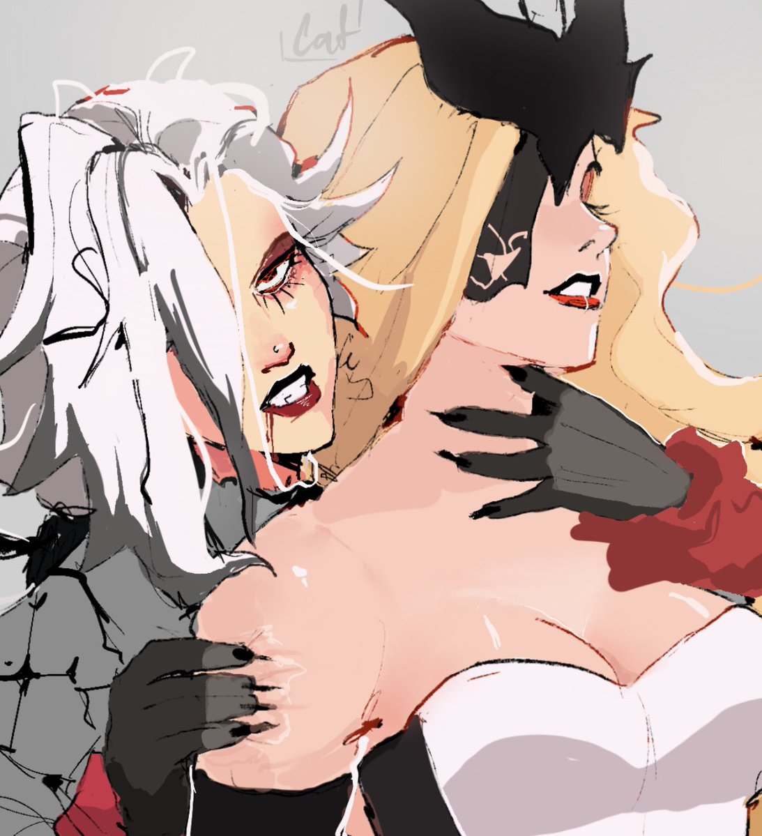 catmewniverse's tweet photo. #arlenora vamp yuri to start spooky szn https://t.co/knliEI4ONk