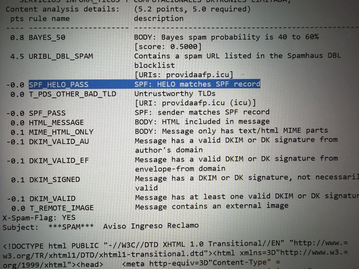dktronics_cl's tweet photo. Cuidado⚠️, correo falso desde @AFP_Provida , pasa validación SPF. Contiene link a PDF con virus. @CtrlCiudadano https://t.co/ZqQtMD6F6P