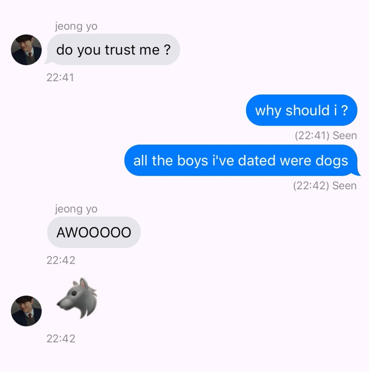 lomljeongpio's tweet photo. “ a starving wolf loves a sheep ���
 #jeongpio , #fourhandstwosonatas https://t.co/Rs1cdmZqxe