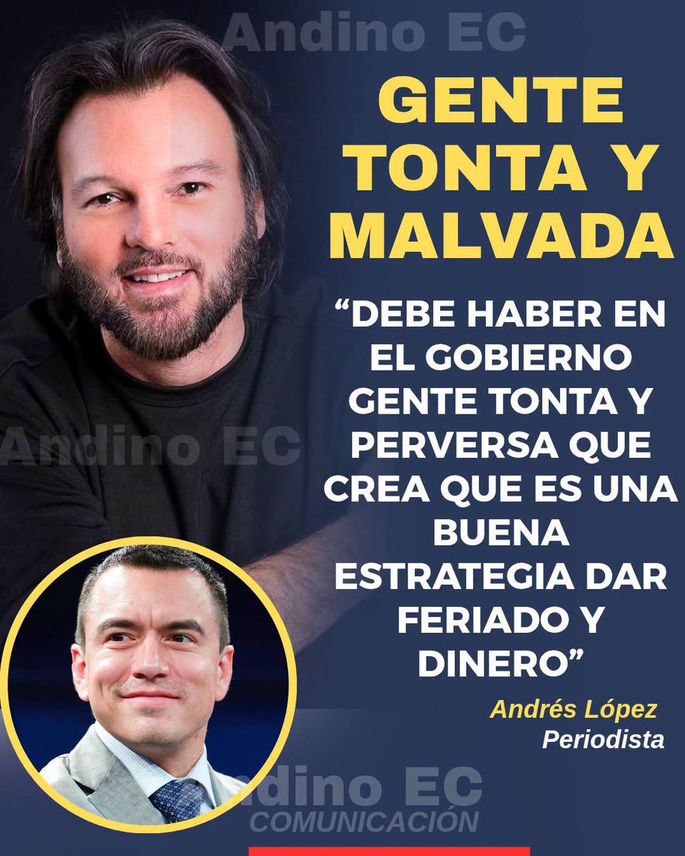 Adrianj2405's tweet photo. @JOSECONTREf7al @fernavillarroel No soy correista pero no comparto con este payasos https://t.co/Bd8GnOWm18