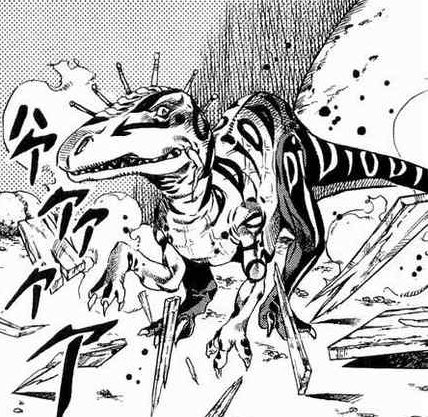 B_de_CEO's tweet photo. No sé si esta opinión sea impopular, pero no soy muy fan de los primeros stands de SBR

Se me hacen poco creativos o conceptos reutilizados. No es hasta que aparece Scary Monsters que la calidad de stands se fue por las nubes y tuvimos una racha histórica https://t.co/gDhrgWuCGU