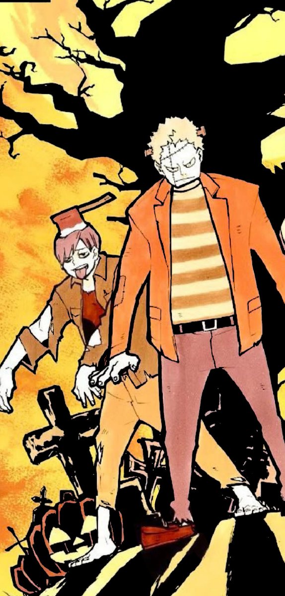 KurooHiroo's tweet photo. 29 days until Halloween so todays spooky topic: Zombies &amp; Frankenstein's monsters ( of haikyuu ) https://t.co/gJ2uUPH0R6