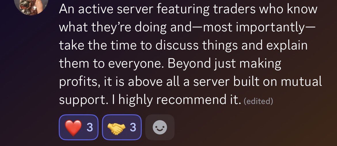 0P_FUT's tweet photo. Real reviews, from real members.

We really don’t need to say much more, this server is easily the best value for money you’ll get if you’re wanting to get into trading. 

If you’re completely new, or a seasoned trader - this ones for you 

Join here 

https://t.co/zYcS29473V https://t.co/yCOubRs7Ux
