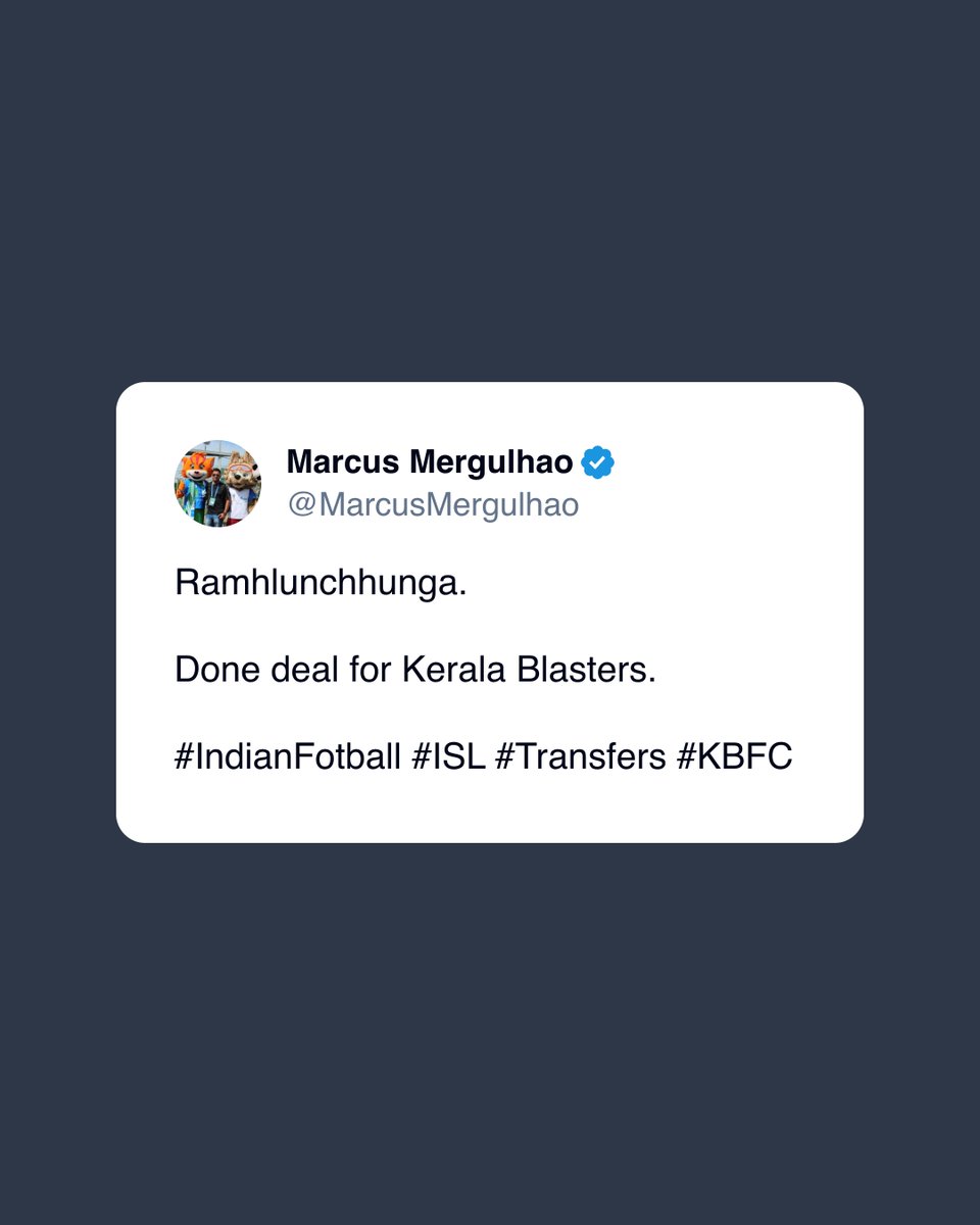 blastersbase's tweet photo. Ramhlunchhunga is set to join Kerala Blasters, with the deal now completed. 🟡🔵

The young Indian forward will now be part of the Blasters setup as the club continues to shape its squad ahead of the new season. 👀🔥 https://t.co/R7SjHQnq0o