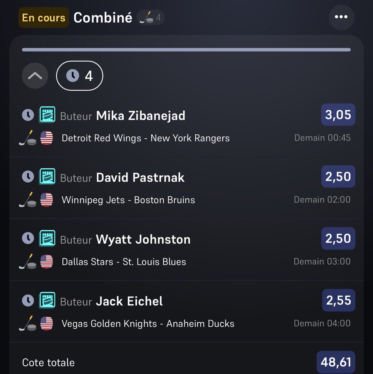 NEXENPRONOS's tweet photo. 🏒 NHL FUN 

🎯 Système 2/4 
https://t.co/50zbtLhI7F

🎯 @ 48,61 
https://t.co/TQCc5uVwKw

Mini mise svp c’est le 1er match de beaucoup d’équipes. https://t.co/kVKIKptMbn