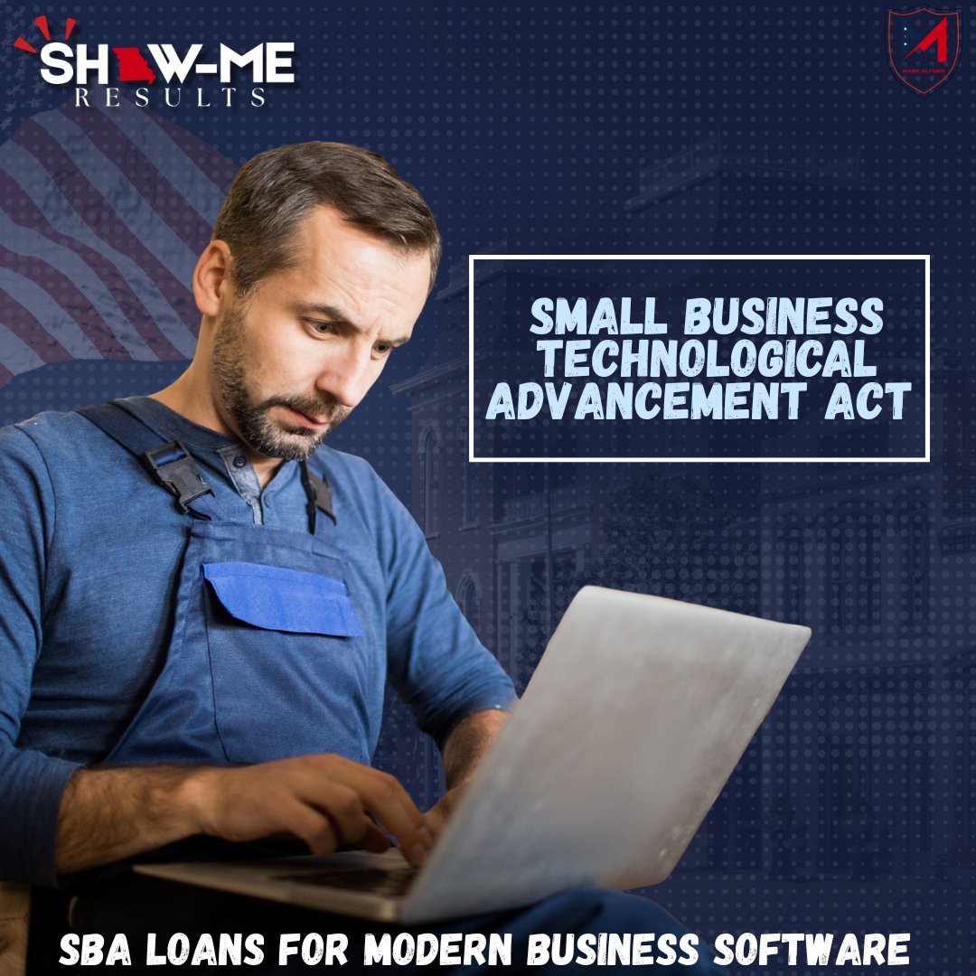 RepMarkAlford's tweet photo. SHOW-ME RESULTS 🇺🇸

Main Street shouldn’t get left behind.

I introduced the Small Business Technological Advancement Act, and the @housegop passed it 414–4. An SBA loan could cover the software a shop uses every day. 💪

#ShowMeResults #Working4You https://t.co/VFM25pCa6e