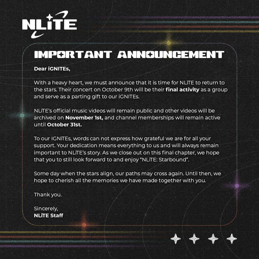 NLiTEOfficial's tweet photo. Thank you for joining NLiTE's journey💫 https://t.co/GxkE9rsKfN