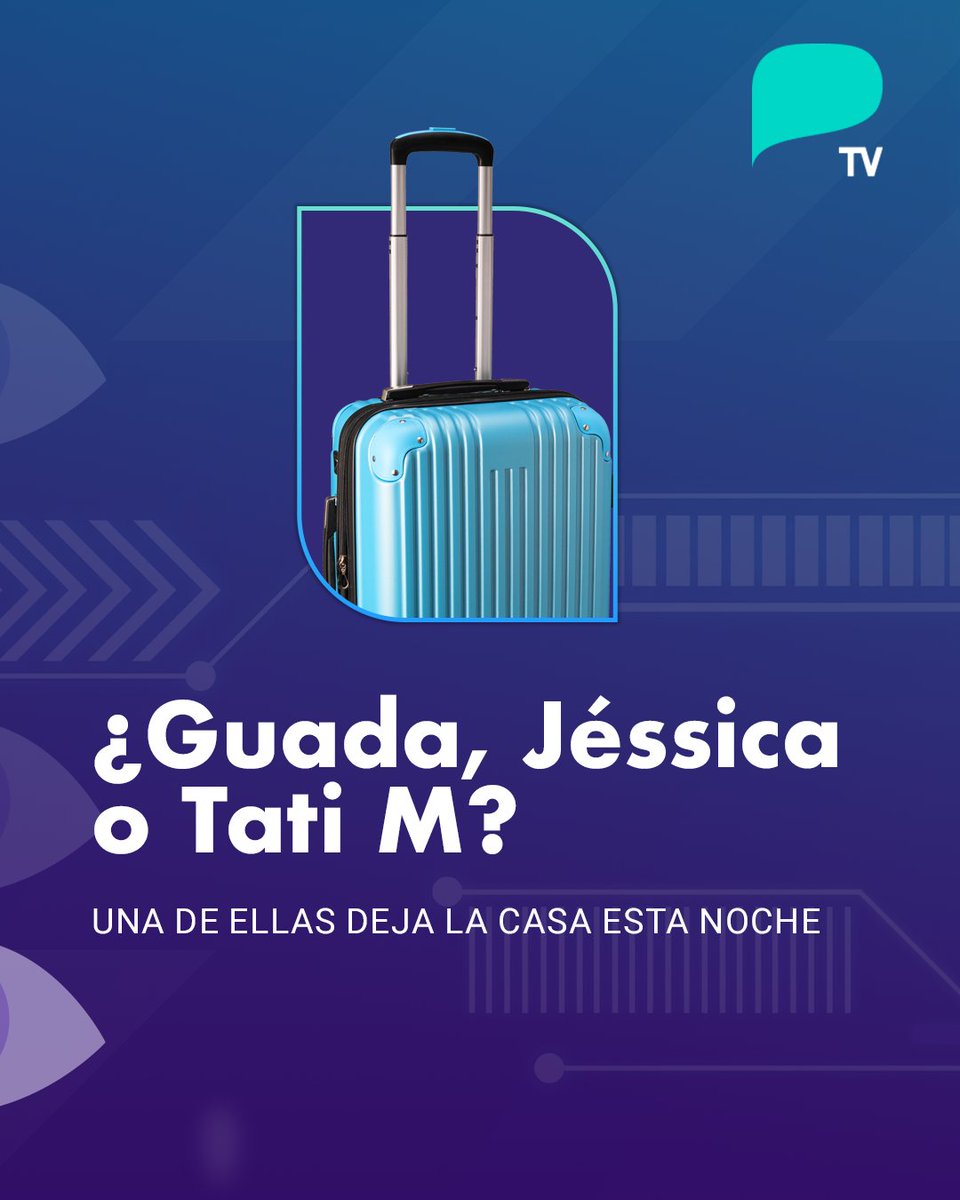 antel_tv's tweet photo. ¡Noche de eliminación en Gran Hermano Uruguay!
Guada, Jessica y Tati M. enfrentan una gala decisiva. 
¿Quién abandona la casa esta noche? Te leemos. 
No te pierdas la Gala de Eliminación EN VIVO por AntelTV.
Hay cosas que solo se ven acá https://t.co/UWAXCVAVis