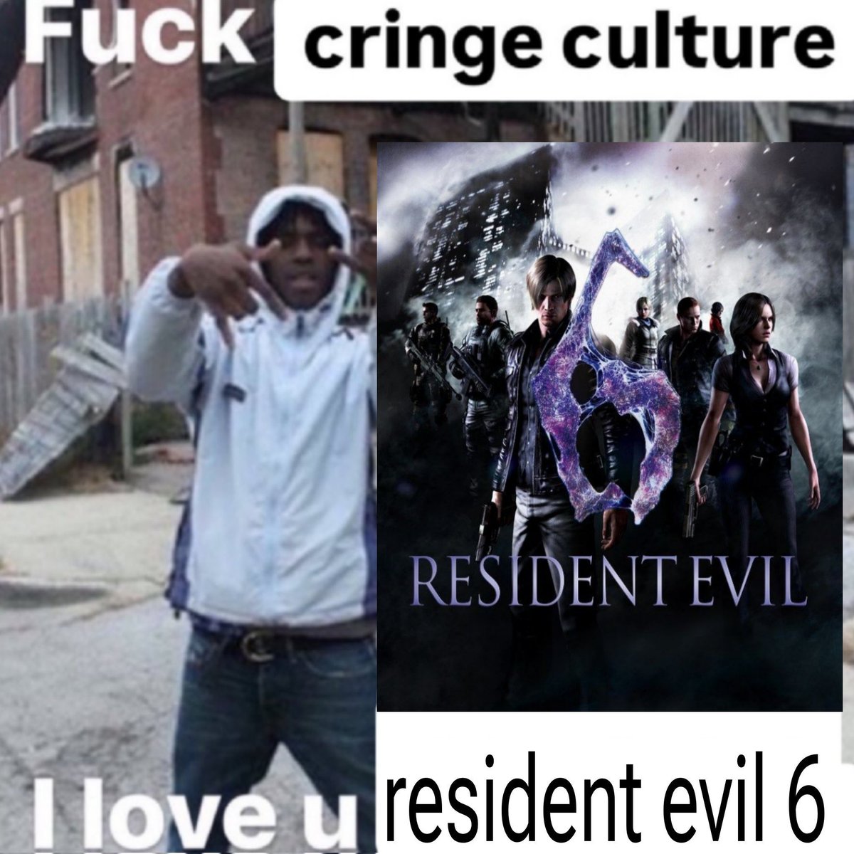 nightswayness's tweet photo. Resident Evil 6 you will ALWAYS be loved by me idc https://t.co/4tt9iTyC8f