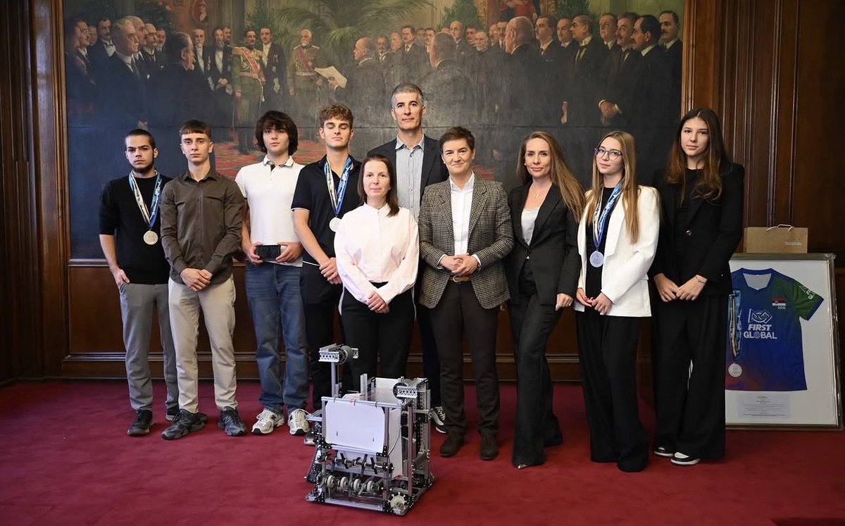 🇷🇸🥈 Serbian high school students win silver at the World Robotics Competition in South Korea
The Serbian team won a silver medal in the innovation and engineering category at the FIRST Global Challenge 2026, an international competition held in Incheon, South Korea.
185