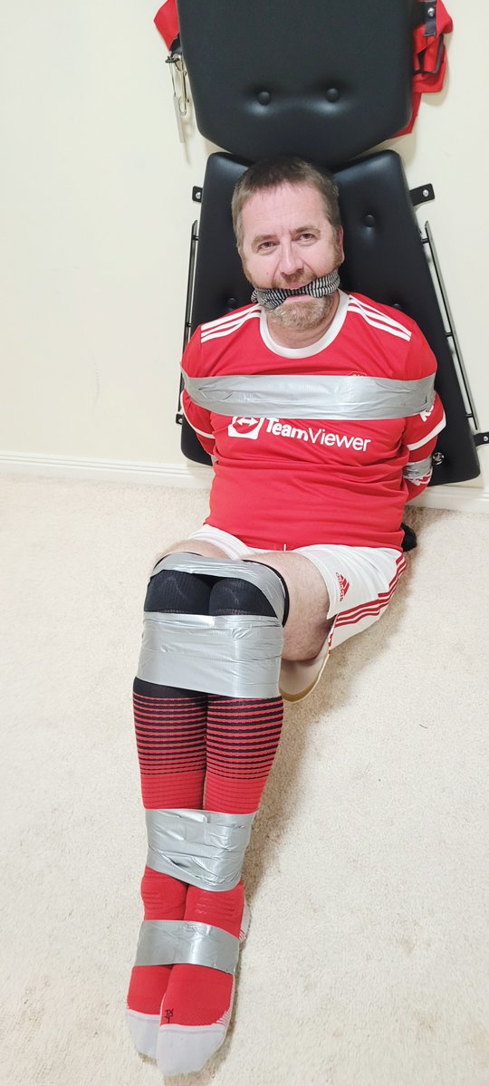 exeterbound's tweet photo. Not going anywere...Manchester united footballer duct taped and gagged 
https://t.co/qWCzy0UGZR
#soccerbondage #tiedup #bondage #malebondage #bdsm #boundandgagged #tapedup #ducttaped #ducttape https://t.co/pLzcH2Cjkm