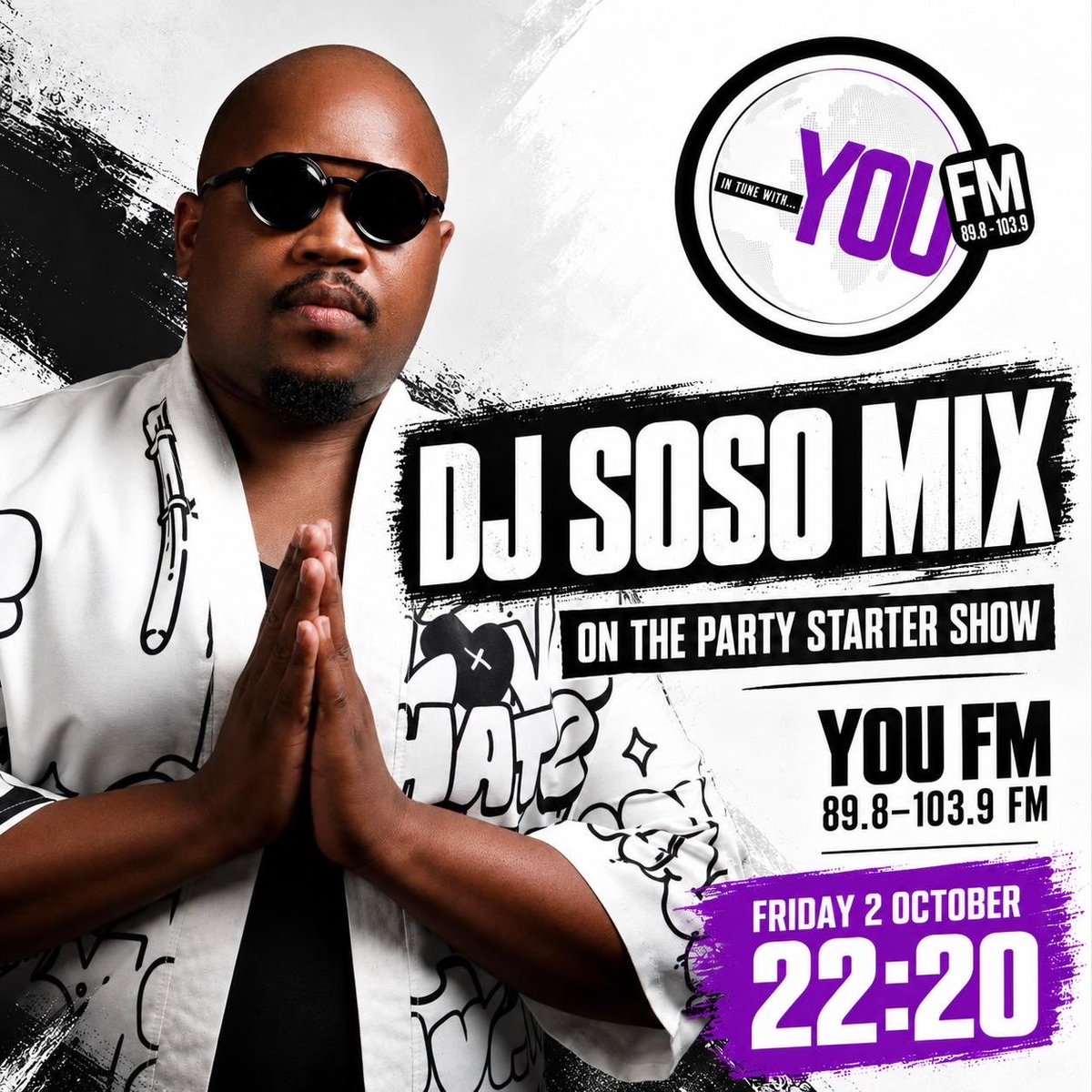 IamDJSOSO's tweet photo. Rocking @YOUFM898 tonight on The Party Starter show https://t.co/0suVnddn7q