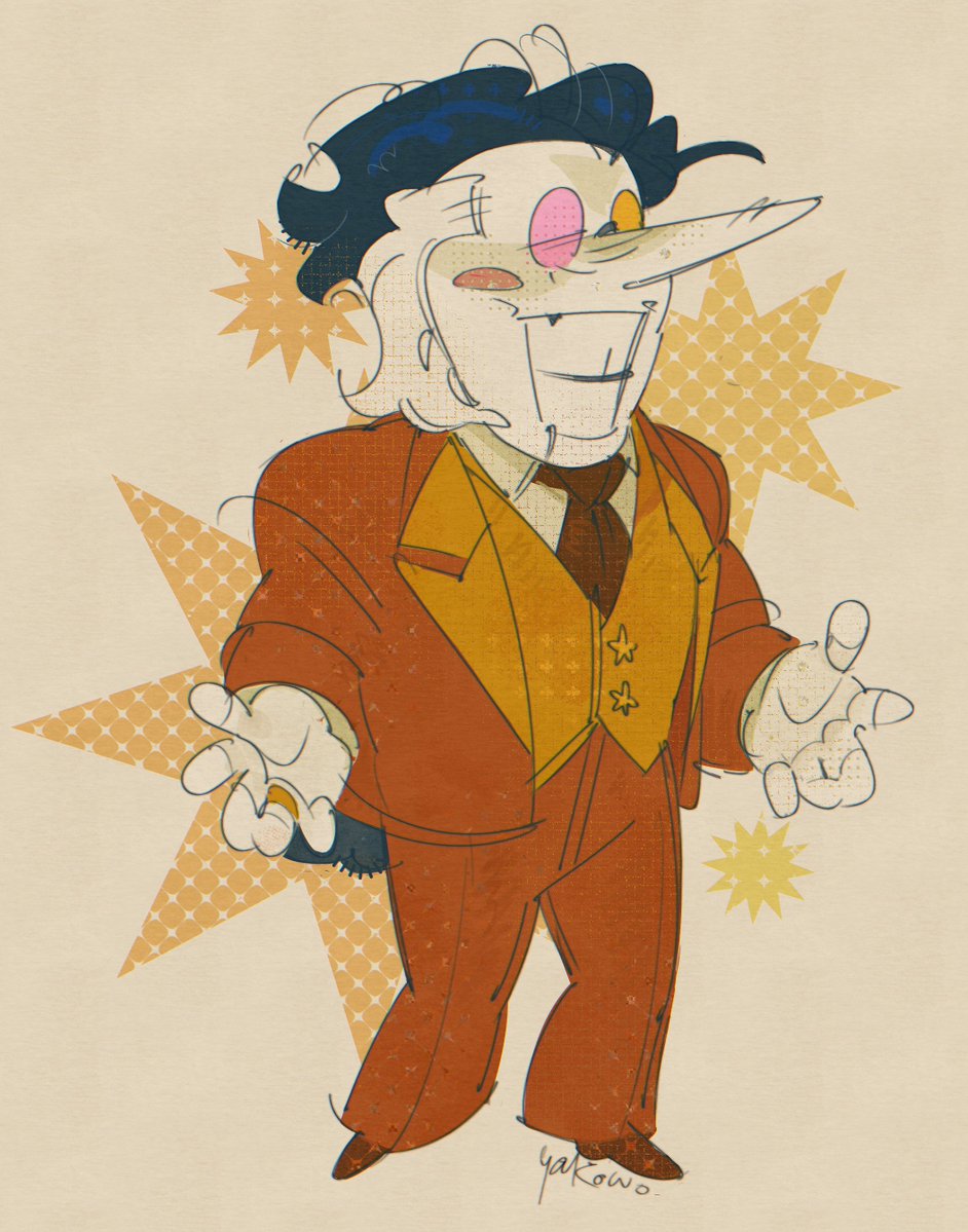 yakowo_'s tweet photo. playing dress up again 
#spamton https://t.co/3po8DwnPcL