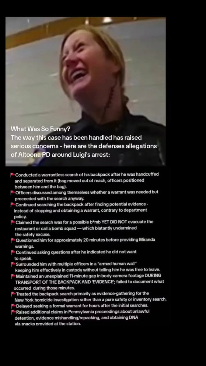 BackupHal's tweet photo. #FreeLuigi #FreeLuigiMangione #DoubleJeopardy #Rights #Constitution #violated #Altoona https://t.co/6LyPDvnAM5