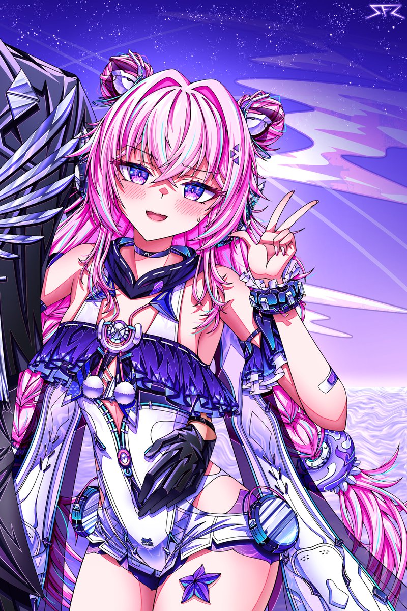 meteorgale's tweet photo. Teddy in her new swimsuit hanging with Commandant!

This is a commission I requested from saiful_ip

#战双帕弥什 #パニグレ #punishinggrayraven https://t.co/uQDP7NvbQH