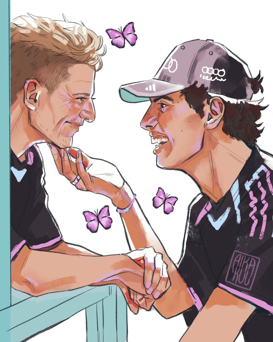 aikakuu's tweet photo. day two: hands | #f1tober26 
#gabico #gabrielbortoleto #nicohulkenberg https://t.co/AKZtlkefVA