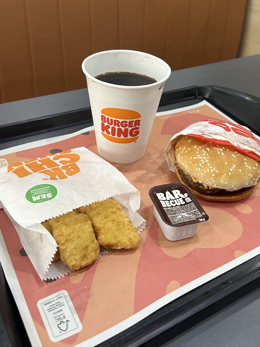 BurgerKingBR's tweet photo. dia 1 almoçando o que um membro da realeza pediu ❤️‍🔥 https://t.co/JXVv9R3Zoi