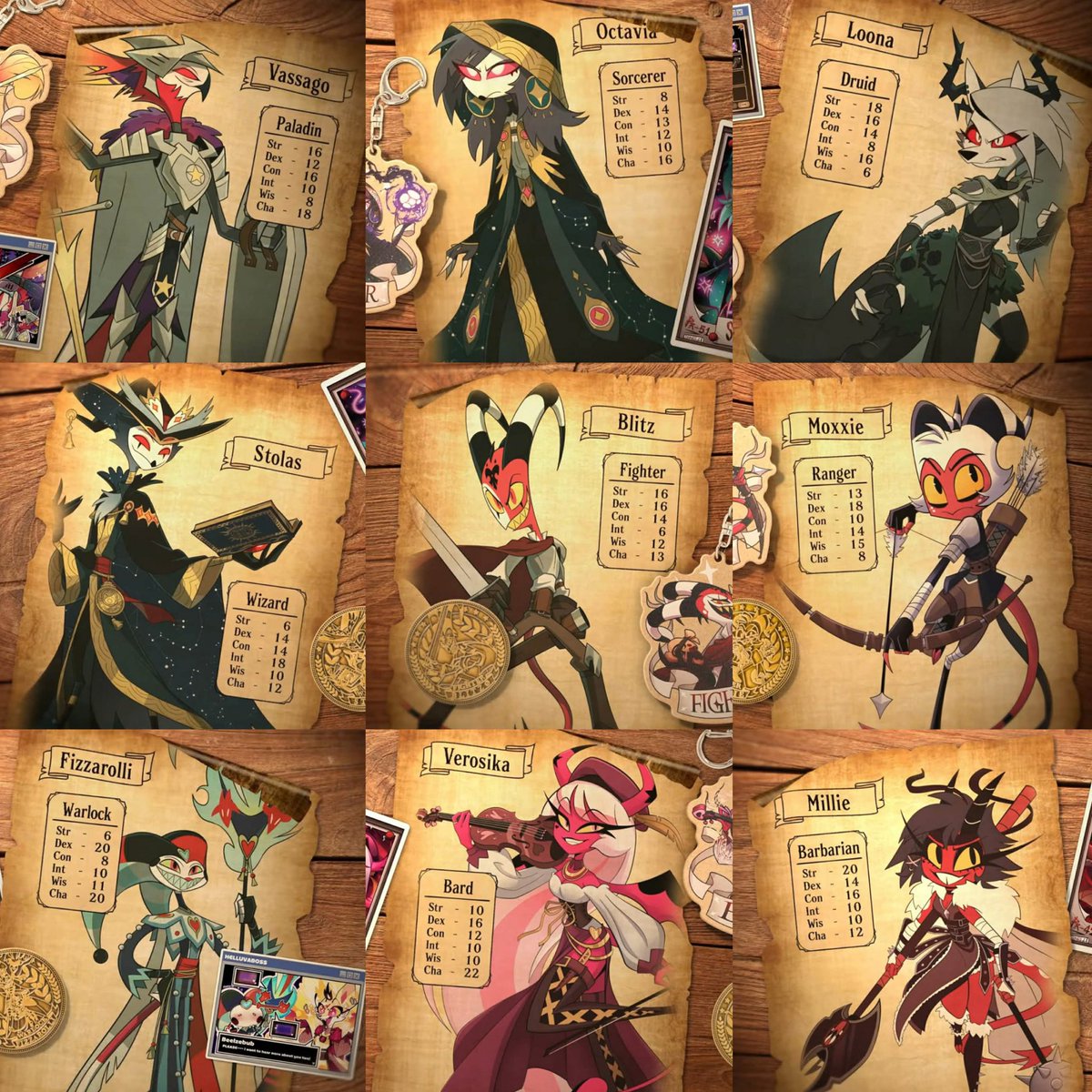 TheCartoonBase's tweet photo. ‘HELLUVA BOSS’ special character costumes for the new ‘Imps and Imbeciles’ tabletop role-playing game. https://t.co/uAVmqVcJwK