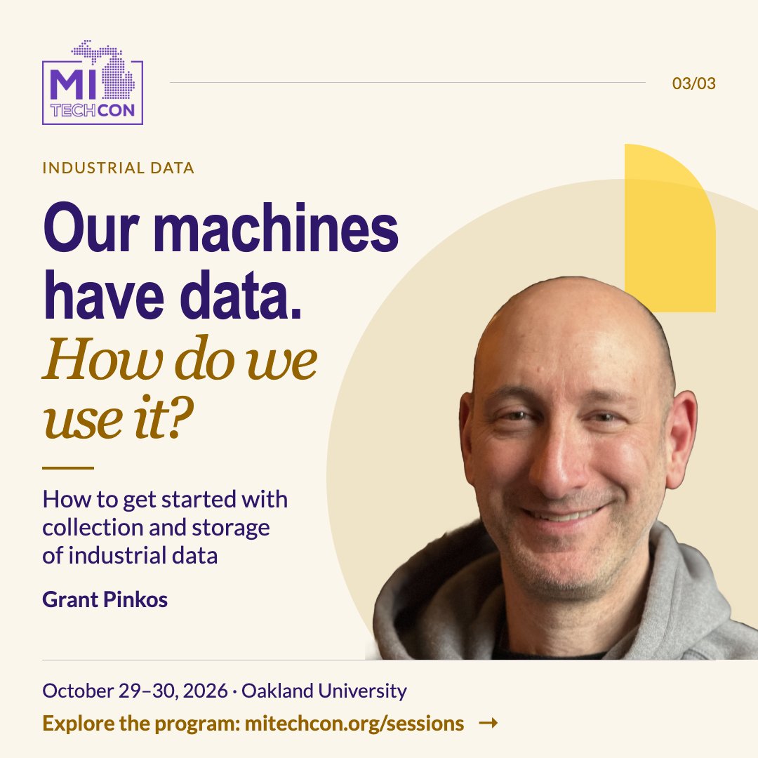 MITechCon's tweet photo. Build or buy AI? What should we modernize first? How do we use plant data?

Find sessions for your team’s next decision at MITechCon, October 29–30 at Oakland University.

Explore the program: https://t.co/sABYAVUFUt #MITechCon https://t.co/uvfqYXYV40