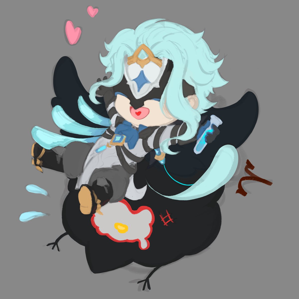 caffetaffe's tweet photo. wip :3 go my skrunklies!! 
#dottore #pantalone https://t.co/oq3d1mFG2f
