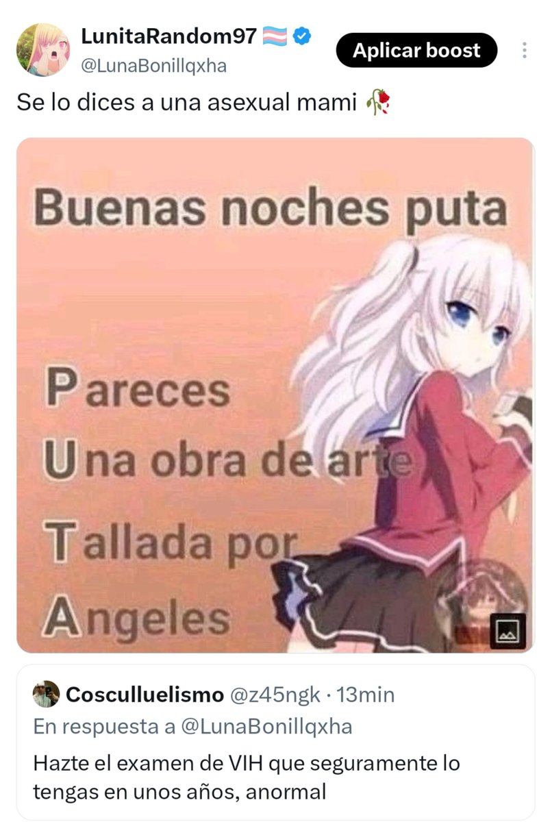 LunaBonillqxha's tweet photo. En respuesta a los transfóbicos que no respetan la identidad ni los pronombres, he ideado un nuevo counter: qué les parece si tampoco respetamos los suyos? Una cucharadita de su propia medicina no estaría mal 💜💜💜 https://t.co/Y9LeBnpJfR