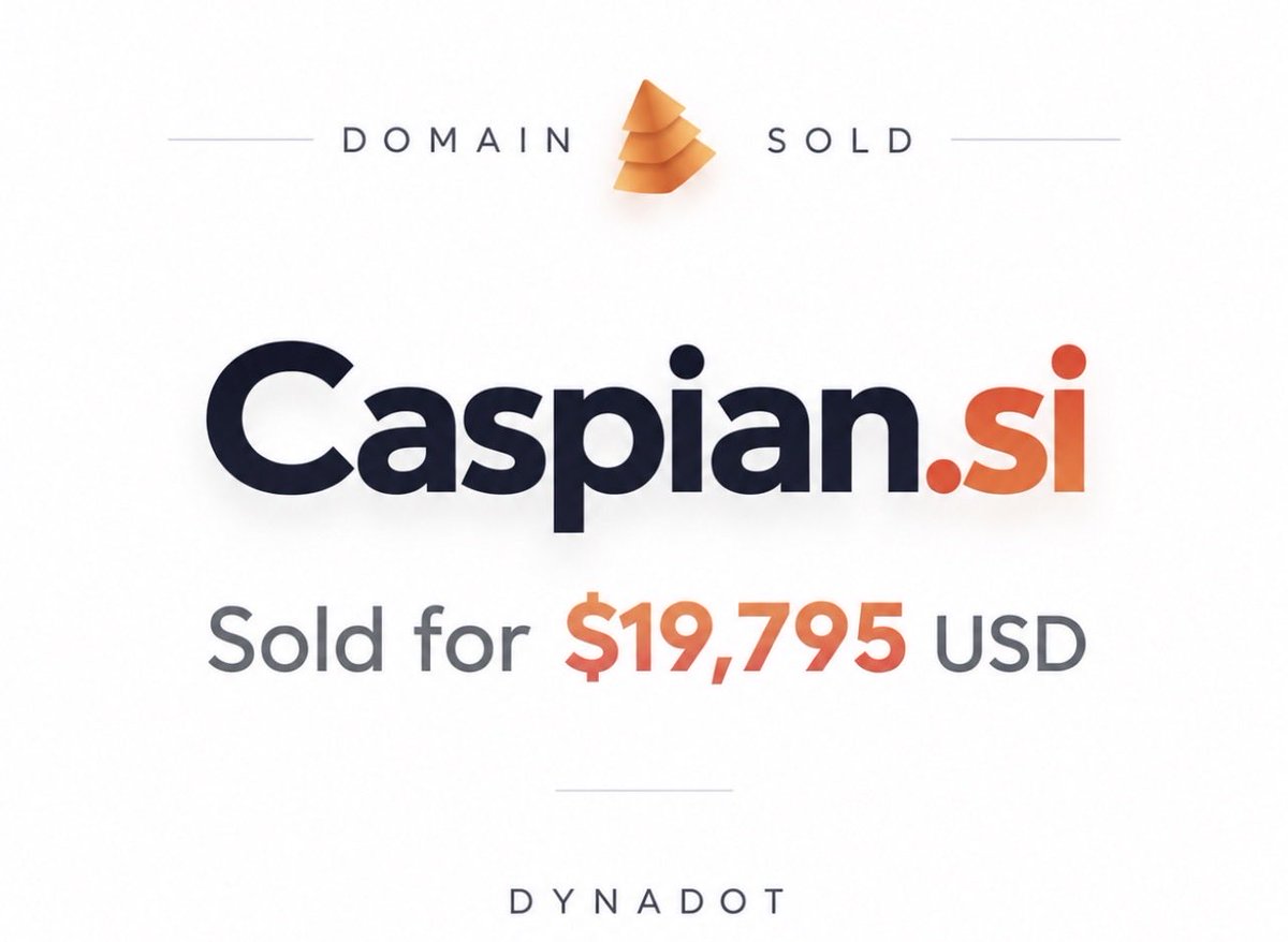 domainsea's tweet photo. https://t.co/Zc0H1QAD0V sold for $19,795 via Dynadot.
#si #domains #domainsales #domainnames #dynadot #ai https://t.co/TNuJGMb4D0