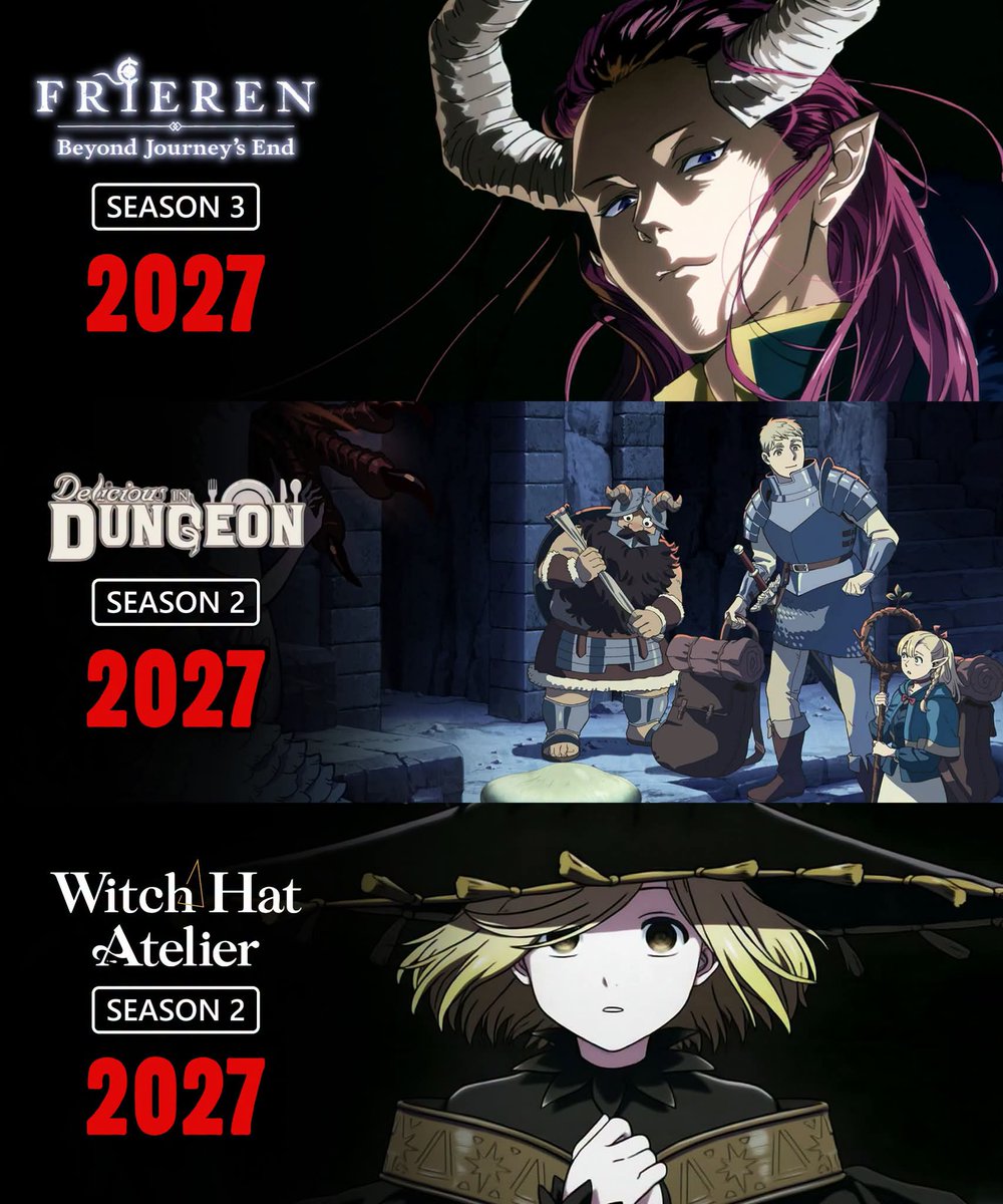 AnimexTwts's tweet photo. 2027 is the year of Fantasy Anime https://t.co/0AaYZWeQ8r