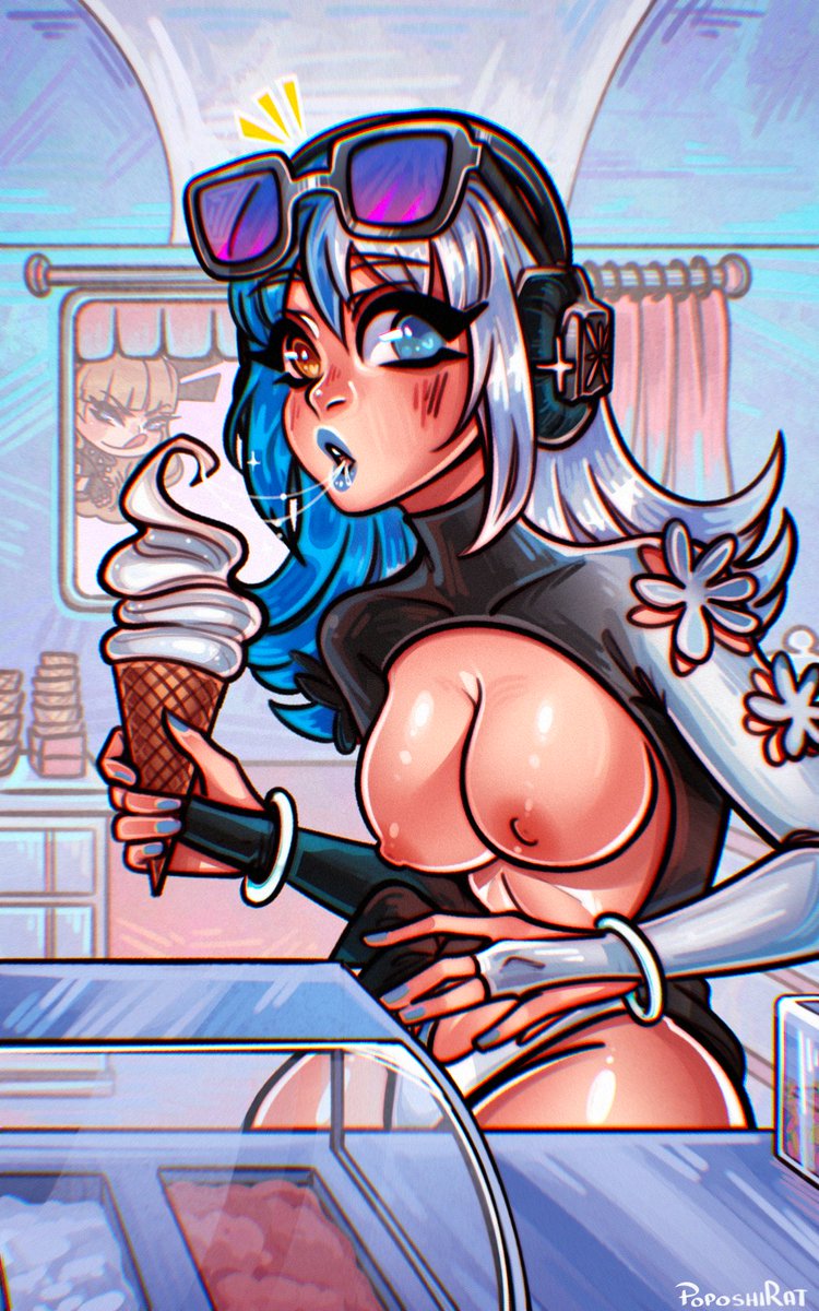 PoposhiratR34's tweet photo. Who wants an ice cream? Or maybe you want Luna Snow to eat YOUR ice cream? 🤔

#MarvelRivalsㅤ https://t.co/aWvB7Wf91O
