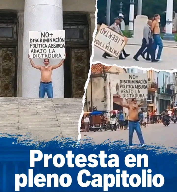 cubanolibre48's tweet photo. Valiente, pero de forma solitaria solo se sacrifica. #Cuba https://t.co/gdZIR36ovB