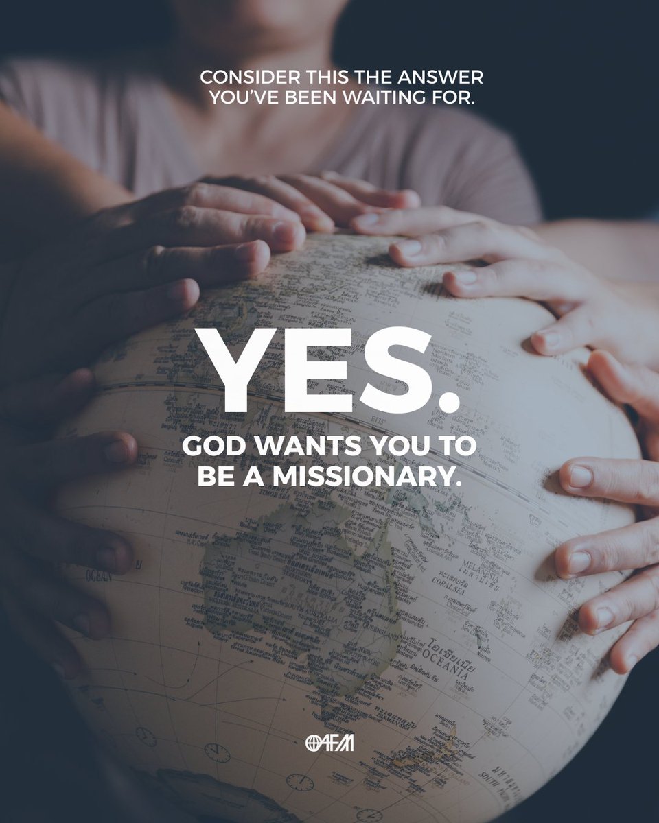 AFMissions's tweet photo. Maybe you’ve been asking God if you should go, wondering if you’re really called, or waiting for the right moment.

So… consider this your sign. 👀 https://t.co/6KfTgFKIim