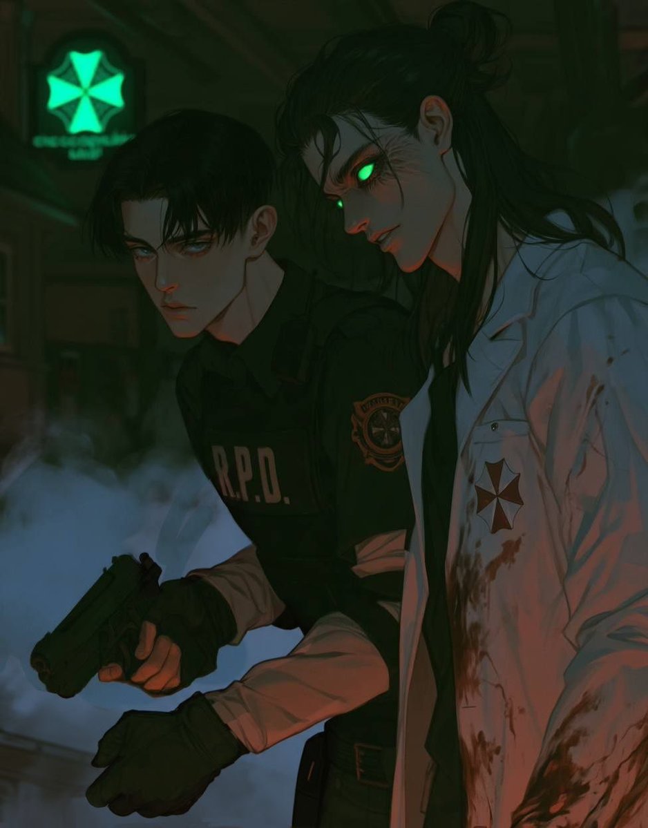 lyssarch's tweet photo. #Rirentober2026
#Rirentober_Day2 
Crossover: Attack on Titan × Resident Evil https://t.co/fppHGybDYm