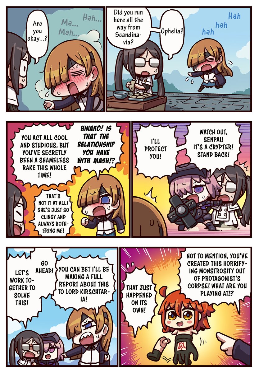 FateGO_USA's tweet photo. NO, YOU'RE THE RAKE! It's Episode 299 of "Even More Learning with Manga! Fate/Grand Order"! #FateGOUSA https://t.co/T6pMy5A80p