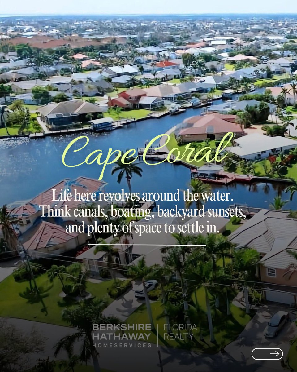 irome001's tweet photo. Southwest Florida isn’t just one lifestyle—it’s a collection of coastal vibes, each with its own rhythm and charm. 🌴✨

Whether you see yourself cruising along the canals of Cape Coral, exploring lively local spots in Fort Myers, taking quiet evening strolls in Punta Gorda,... https://t.co/JCNtYKdfF7
