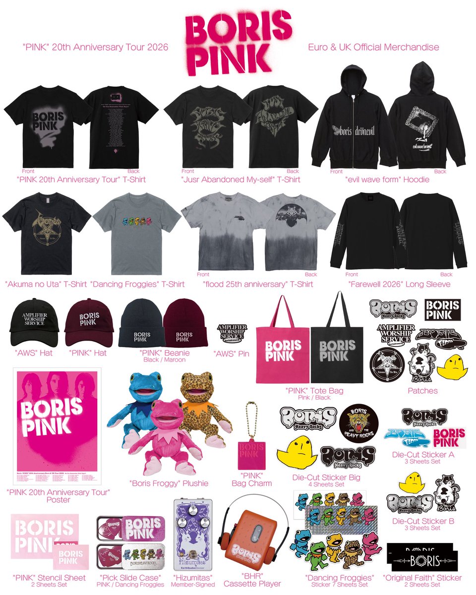 Borisheavyrocks's tweet photo. Arrived in Verona, Italy.

Boris's Euro & UK tour kicks off tomorrow.
Full support from Planning for Burial.
@inmemoryofthom 

Check our merch line Up!
Get your tickets early.
See you at the show.

Boris “PINK” 20th Anniversary EURO & UK Tour 2026″

03-10  IT  Verona - Colorificio Kroen04-10  IT  Milan - Legend Club06-10  SL  Ljubljana - Orto Bar07-10  AT  Vienna - Arena
08-10  RS  Belgrade - Dorcol Platz10-10  UK  Bristol - Strange Brew Early Show
10-10  UK  Bristol - Strange Brew Late Show11-10  UK  Newcastle - Digital12-10  UK  Glasgow - Oran Mor13-10  UK  Leeds - Brudenell Social Club14-10  UK  Manchester - Gorilla15-10  UK  London - Electric Brixton16-10  UK  Brighton - Concorde 218-10  BE  Luik - Desertfest Belgium20-10  FR  Paris - Petit Bain21-10  FR  Nantes - Le Ferrailleur
22-10  FR  Pau - La Ferronnerie23-10  SP  Madrid - Mon24-10  SP  Barcelona - La Nau25-10  FR  Toulouse - Le Rex27-10  CH  Aarau - Kiff28-10  DE  Cologne - Helios3729-10  DE  Osnabrück - Bastard Club30-10  DE  Berlin - Bi Nuu31-10  PL  Krakow - Hype Park01-11  PL  Warsaw - Niebo
02-11  LT  Vilnius - Lufta
03-11  LV  Riga - Vagonu Hall04-11  FI  Helsinki - Kult06-11  SE  Stockholm - Hus 707-11  SE  Malmö - Plan B08-11  NO  Oslo - Parkteatret10-11  DK  Aarhus - Voxhall11-11  DE  Hamburg - Bhf Pauli12-11  NL  Utrecht - De Helling13-11  DE  Bochum - Bhf Langendreer14-11  DE  Leipzig - UT Connewitz15-11  CZ  Brno - Kabinet MÚZ
16-11  CZ  Brno - Kabinet MÚZ

https://t.co/xyoWAtpbcS