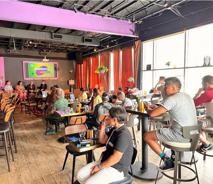 CanCGAtlanta's tweet photo. Terrific partnering with @OutonFilm + @IrelandAtlanta @BelgiumAtlanta colleagues for a 2026 Queer Film Summit panel and mixer that featured British, Canadian, and Czechia filmmakers discussing the challenges of producing queer narratives. #OOF39 continues through Oct. 4 ๐ ๐ฟ ๐ฅ https://t.co/7z1bNox2UE