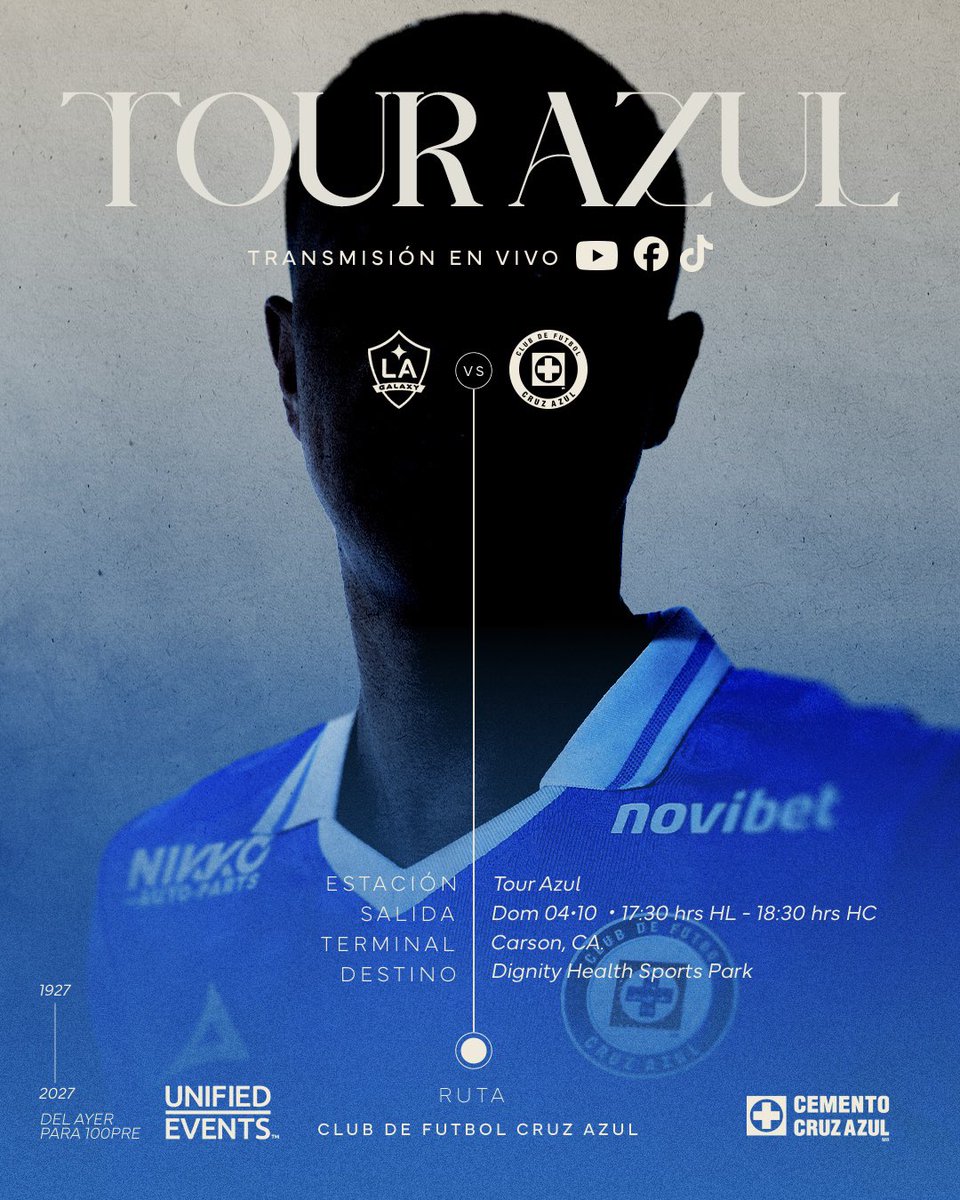 CruzAzul's tweet photo. Próximo partido. 🚂💙

➡️ Transmisión EN VIVO a través de nuestro YouTube, Facebook y TikTok. https://t.co/WTQKZ4roXc