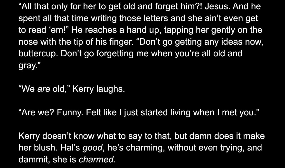24hrSoda's tweet photo. finally home but i got some stuff to do before writing
have a wip of them being cute in the meantime #HalKerry https://t.co/EkYfHhoueR