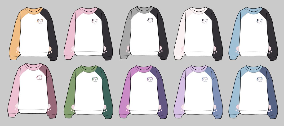 olivinearc's tweet photo. got new fat cat sweater colors narrowed down to ten... i'm excited to see what makes it to final (well 9 + the og design? still) #ffxiv https://t.co/SGvGGp6pcR