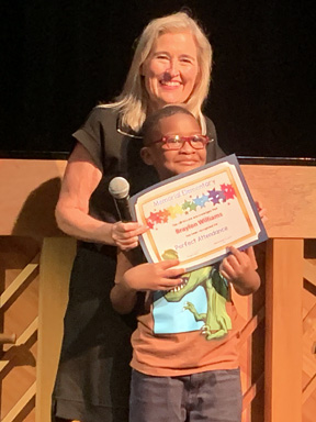 PROJECTACT_CMSD's tweet photo. Project ACT extends a special thank you to The IDEA Center at Playhouse Square and The Reading Company for their collaboration and support. Our students had a wonderful time participating in an engaging, interactive reading of The Wonky Donkey by Craig Smith. https://t.co/VSE0wuatwp