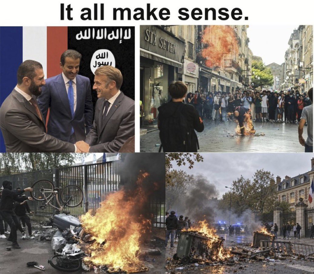 GilbertWanda's tweet photo. @RMXnews @checkersthedogg FRANCE 🇫🇷 IS SOO FUCKED 👺👺☠️☠️🤮🤮🔥🔥💯💯 https://t.co/pigCleWAgV