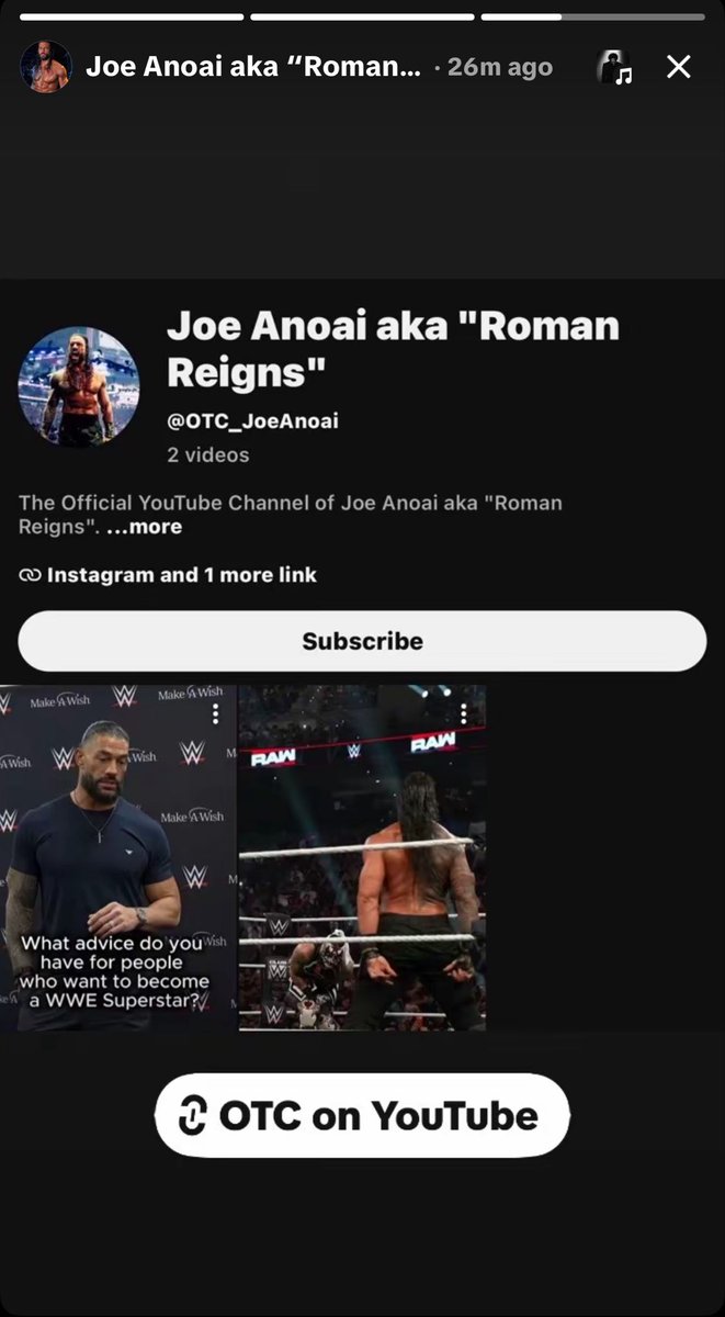 awady9739's tweet photo. It’s Official 🚨🔴

@WWERomanReigns the OTC has made a new channel on YouTube officially, subscribe for him guys.

If you want to know the details go on TikTok and search Roman reigns account ♥️☝🏻❤���‍🔥🔥🩸💙 https://t.co/YsFCnuqAEx