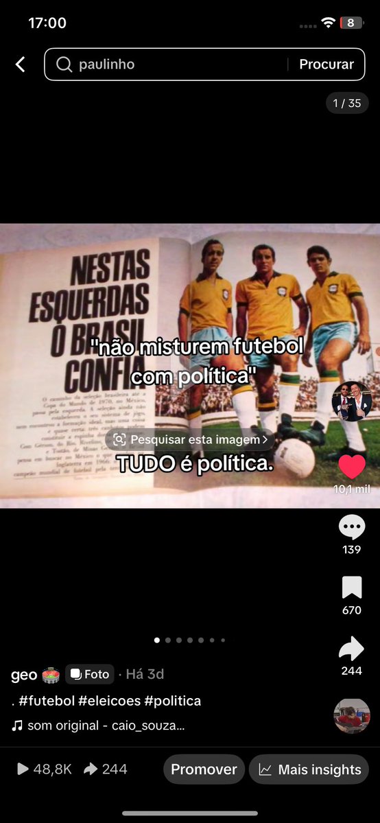 geovvsg's tweet photo. postei esse vídeo e fiquei com preguiça de responder os comentários de gnt que acha que a futebol não se relaciona com política pq é só o “posicionamento dos jogadores” KKKKKKKK https://t.co/8JOUQNC54s