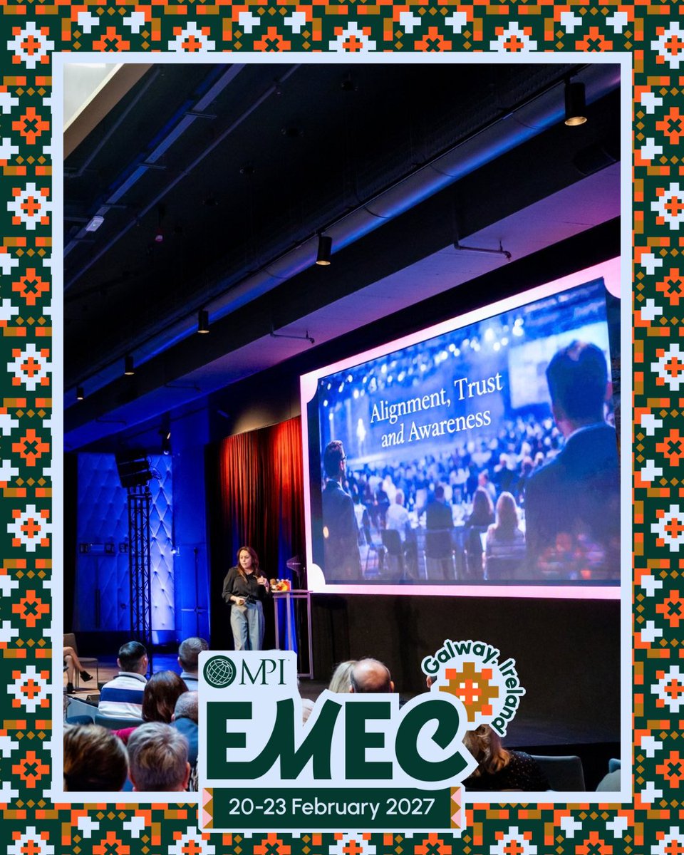 MPI's tweet photo. Think you’ve got something the meetings and events world needs to hear? 🎤 Come talk about it in Galway.

We’re looking for speakers for EMEC 2027 and we want to hear your ideas. Apply now before the 5 October deadline: https://t.co/7xacPCX6kC https://t.co/qaL9QdbdUn