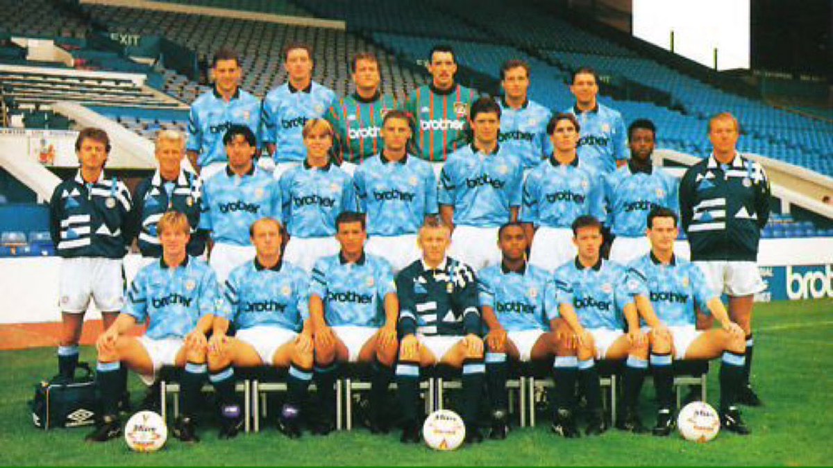 Theleaguemag's tweet photo. Manchester City 1992-93 https://t.co/M3HpQkiY94