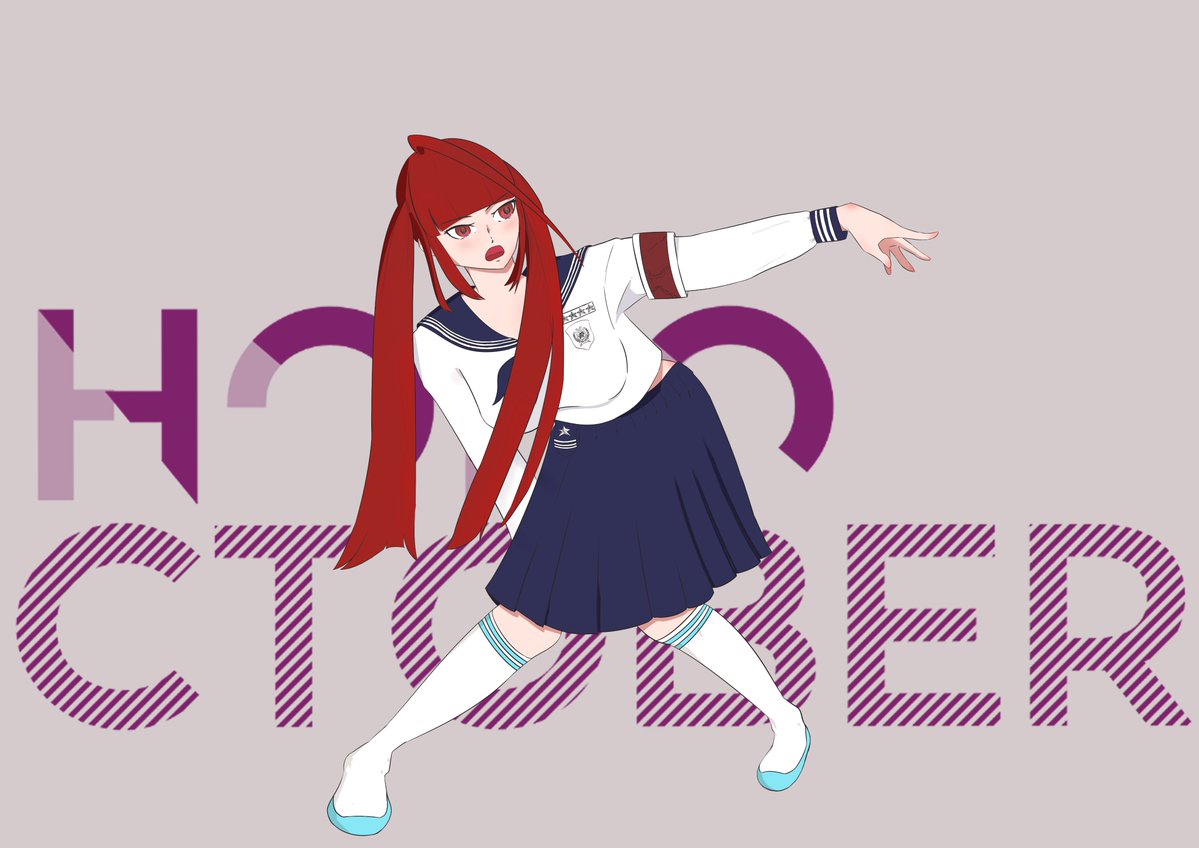 amme_toadd's tweet photo. Day 2 - School Uniform

#Holoctober #BloodflameArt https://t.co/VWXrDLPuLH