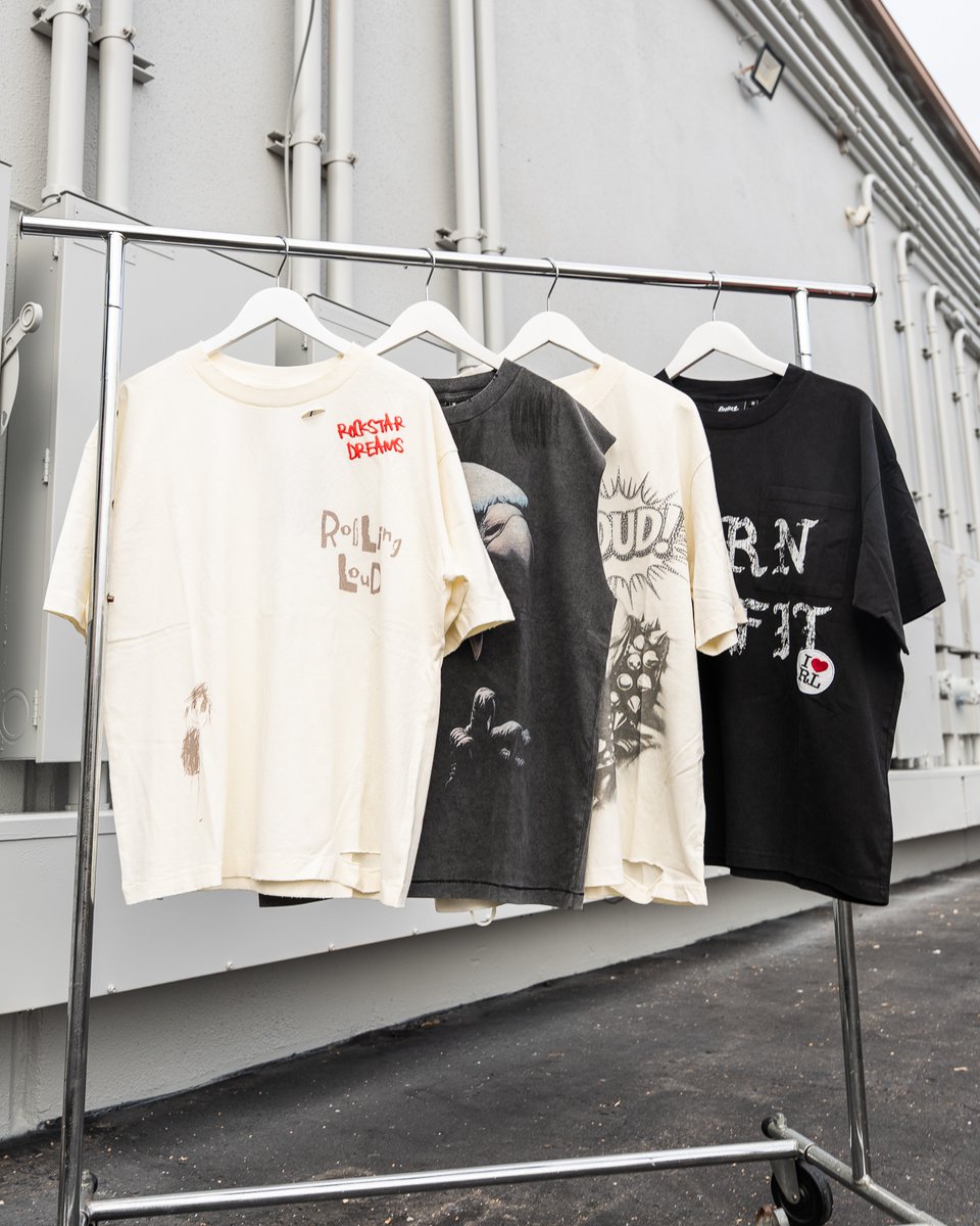 menscloset407's tweet photo. Rockstar energy. 🎸 The new Rolling Loud collection just landed on the site. Bring the festival vibes to your rotation with vintage washed eagle tops, chaotic scribble art graphics.

#MensCloset #RollingLoud #Streetwear #GraphicTees #FreshFits https://t.co/BiDXK84Kar https://t.co/9wIWFKVlF1