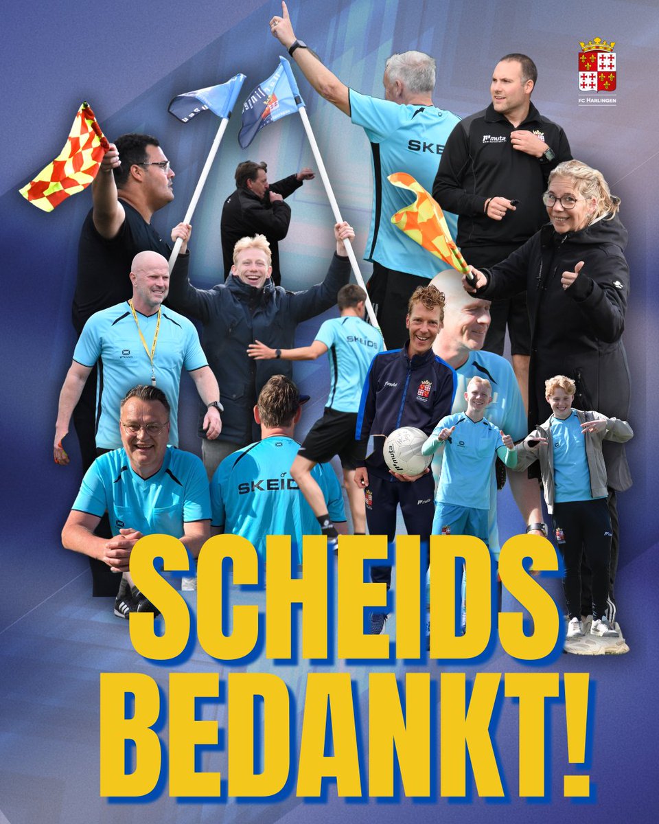 fcHarlingen's tweet photo. Wat zijn we elke week weer blij dat ze er zijn! Want zo vanzelfsprekend is het niet dat er op iedere wedstrijd een scheidsrechter staat.

Het is soms flink puzzelen maar toch staan ze iedere week weer klaar om bij fc Harlingen te zorgen voor leuke en sportieve wedstrijden. https://t.co/jxQAZxq7tp