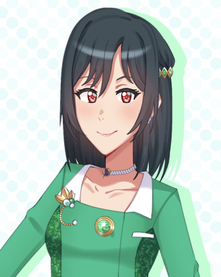lunarhanaa's tweet photo. drew the lovely shioriko for the collab, everyone’s art turned out amazing 💚

#lovelive #NijiArtKurabu26 https://t.co/t9iSTPFU02